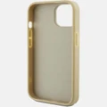 Guess - iPhone 15 Glitter Edition Phone Case - Tech Accessories (Gold) iPhone 15 Glitter Edition Phone Case