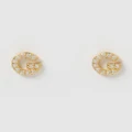Izoa - Alphabet Mini Letter G Stud Earrings Gold - Jewellery (Gold) Alphabet Mini Letter G Stud Earrings Gold