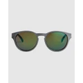 Quiksilver - Eliminator Sunglasses - Sunglasses (METALIC BLACK/ML GREEN) Eliminator Sunglasses