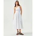 ST MRLO - Lee Contrast Dress - Dresses (White) Lee Contrast Dress