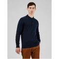 Ben Sherman - Signature Knitted Long Sleeve Polo - Casual shirts (NAVY) Signature Knitted Long Sleeve Polo