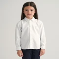 Gant - Kids Archive Oxford Shirt - Shirts & Polos (WHITE) Kids Archive Oxford Shirt