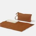 OiOi - Vegan Leather Nappy Changing Pouch - Bags (Oat) Vegan Leather Nappy Changing Pouch