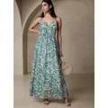 Banana Republic - Rosalia Cotton Silk Maxi Dress - Dresses (GREEN) Rosalia Cotton-Silk Maxi Dress