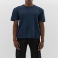 bassike - slim fit t.shirt - Short Sleeve T-Shirts (prussian Blue) slim fit t.shirt
