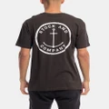 Stock & Co. - Stock & Co Anchor Tee - Short Sleeve T-Shirts (Black) Stock & Co Anchor Tee