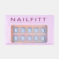 Nailfitt - Glazed Donut Press On Nails Squoval - Beauty (Blue) Glazed Donut Press-On Nails - Squoval