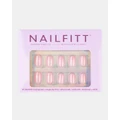Nailfitt - Glazed Donut Press On Nails Squoval - Beauty (Pink) Glazed Donut Press-On Nails - Squoval