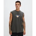 Wrangler - Alchemy Slacker Muscle Tee - T-Shirts & Singlets (Dark Slate) Alchemy Slacker Muscle Tee
