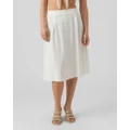 Vero Moda - Jesmilo Calf Skirt - Skirts (White) Jesmilo Calf Skirt