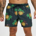 Volcom - Featured Artist Ozzy Wrong Stoney 17" Trunks - Swimwear (Stealth) Featured Artist Ozzy Wrong Stoney 17" Trunks