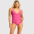 Seafolly - Seafolly Collective Trim Front Tankini Top - Bikini Set (Hot Pink) Seafolly Collective Trim Front Tankini Top