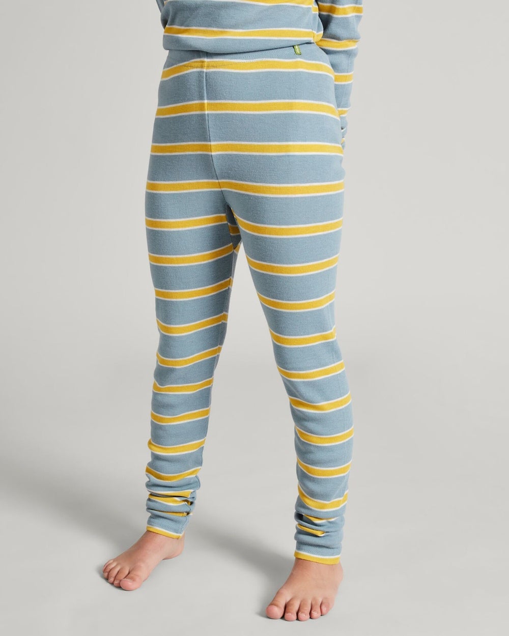Kathmandu - Kids' KMDCore Long John Pants - Bottoms (Bluehaze/Kowhai Stripe) Kids' KMDCore Long John Pants