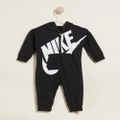 Nike - Futura Play All Day Coveralls Babies (0 12 months) - Longsleeve Rompers (Black) Futura Play All Day Coveralls - Babies (0-12 months)