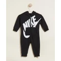 Nike - Futura Play All Day Coveralls Babies (0 12 months) - Longsleeve Rompers (Black) Futura Play All Day Coveralls - Babies (0-12 months)