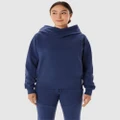 ASICS - Mobility Knit Pull Over Hoodie Women's - Hoodies (Indigo Blue) Mobility Knit Pull Over Hoodie - Women's