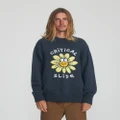 The Critical Slide Society - Smile Crew Knit - Hoodies (Blue) Smile Crew Knit