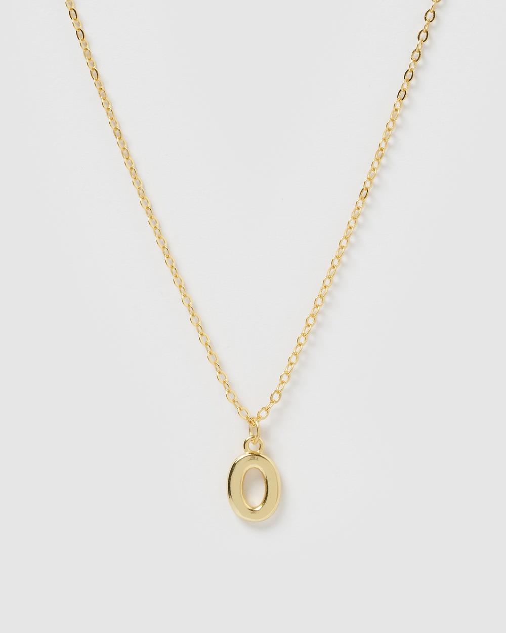 Izoa - Number 0 Necklace - Jewellery (Gold) Number 0 Necklace