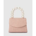 Olga Berg - PETA Pearl Handle Bag - Clutches (Pink) PETA Pearl Handle Bag