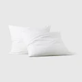 Seed Heritage - Alba Euro Pillowcase - Home (White) Alba Euro Pillowcase