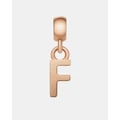 Daniel Wellington - Charm Letter F - Jewellery (Rose Gold) Charm Letter F