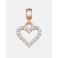 Daniel Wellington - Charm Heart Crystal Setting - Jewellery (Rose Gold) Charm Heart Crystal Setting