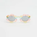 Frankie Ray - Baby Daisy Baby Flower Sunglasses Babies - Sunglasses (Crystal Front Rainbow & Pink Rubber Temple) Baby Daisy Baby Flower Sunglasses - Babies