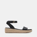 Clarks - Kimmei Ivy - Sandals (Black Leather) Kimmei Ivy