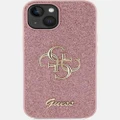 Guess - iPhone 15 Glitter Edition Phone Case - Tech Accessories (Pink) iPhone 15 Glitter Edition Phone Case