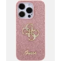 Guess - iPhone 15 Pro Glitter Edition Phone Case - Tech Accessories (Pink) iPhone 15 Pro Glitter Edition Phone Case