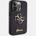 Guess - iPhone 15 Pro Glitter Edition Phone Case - Tech Accessories (Black) iPhone 15 Pro Glitter Edition Phone Case