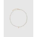 Karen Walker - Mini Girl with Pearls Necklace - Jewellery (Sterling Silver) Mini Girl with Pearls Necklace