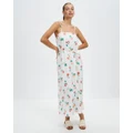 All About Eve - Santorini Maxi Dress - Printed Dresses (White) Santorini Maxi Dress