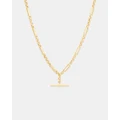 Michael Hill - 50cm Hollow Belcher Fob Necklace in 10kt Yellow Gold - Jewellery (Yellow) 50cm Hollow Belcher Fob Necklace in 10kt Yellow Gold
