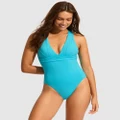 Seafolly - Seafolly Collective Cross Back One Piece - Bikini Set (Atoll Blue) Seafolly Collective Cross Back One Piece