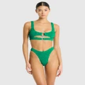 Bond-Eye Swimwear - Ring Sasha Crop - Bikini Tops (Emerald Tiger) Ring Sasha Crop