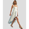 Cynthia Rowley - Satin High Low Dress - Dresses (GLGRY) Satin High Low Dress