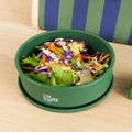 The Somewhere Co - Forest Green Round Silicone Lunch Box - Home (Green) Forest Green Round Silicone Lunch Box