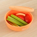The Somewhere Co - Apricot Round Silicone Lunch Box - Home (Orange) Apricot Round Silicone Lunch Box