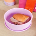 The Somewhere Co - Lilac Round Silicone Lunch Box - Home (Purple) Lilac Round Silicone Lunch Box