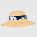 Max Alexander - Straw Summer Beach Sun Hat - Hats (Beige) Straw Summer Beach Sun Hat