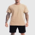 First Division - Division Crest Tee - Short Sleeve T-Shirts (Camel) Division Crest Tee