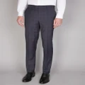 Simon Carter - Navy Check Grant Trouser - Pants (NAVY) Navy Check Grant Trouser