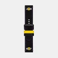 Tissot - Official NBA Leather Strap 22mm - Watches (Los Angeles Lakers) Official NBA Leather Strap 22mm