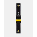 Tissot - Official NBA Leather Strap 22mm - Watches (Los Angeles Lakers) Official NBA Leather Strap 22mm