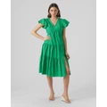 Vero Moda - Jarlotte Calf Dress - Dresses (Green) Jarlotte Calf Dress
