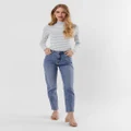Vero Moda - Brenda Straight Fit Jeans - Slim (Blue) Brenda Straight Fit Jeans