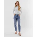 Vero Moda - Brenda Straight Fit Jeans - Slim (Blue) Brenda Straight Fit Jeans