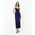 Forcast - Muse Backless Maxi Dress - Dresses (Navy) Muse Backless Maxi Dress