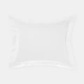 Linen House - Augusta 500TC Cotton Sateen European Pillowcase - Home (White) Augusta 500TC Cotton Sateen European Pillowcase